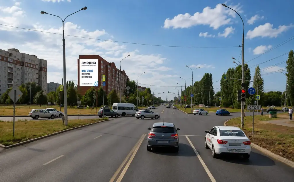 Брандмауэр в Тольятти, Ворошилова, 5