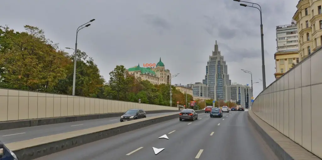 Крышная рекламная конструкция в Москве, Оружейный пер., д. 15А