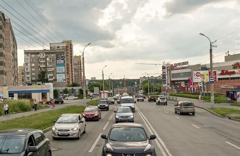 Брандмауэр в Ижевске, Маркса, 438, (сторона Б)
