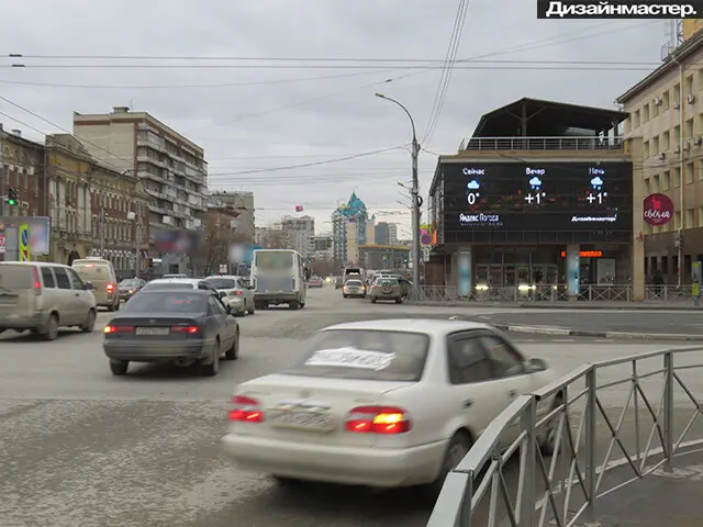 Брандмауэр в Новосибирске, Красный проспект, 65а