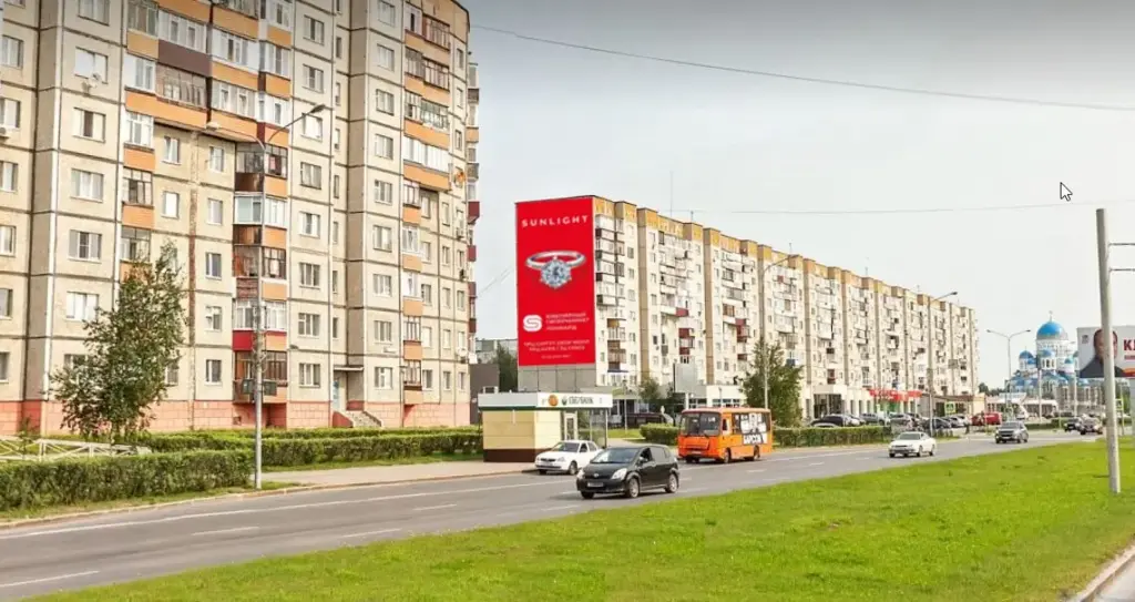 Брандмауэр в Сургуте, Мира, 19, сторона Б