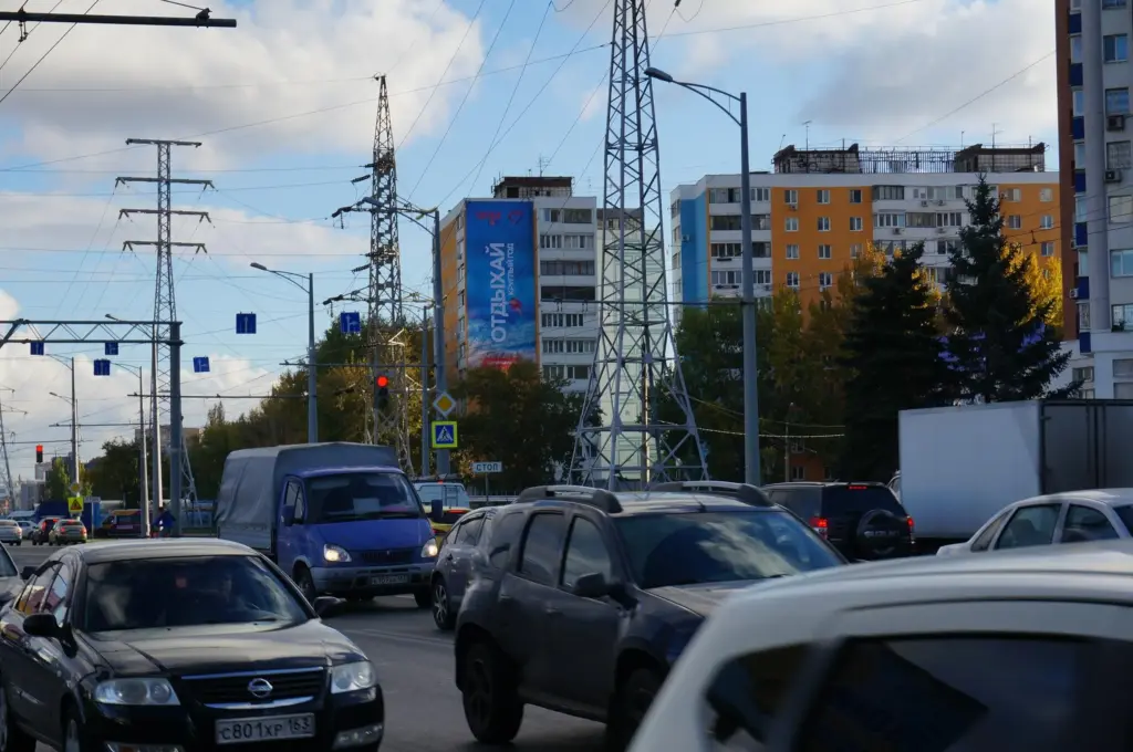 Брандмауэр в Самаре, Московское шоссе, 143
