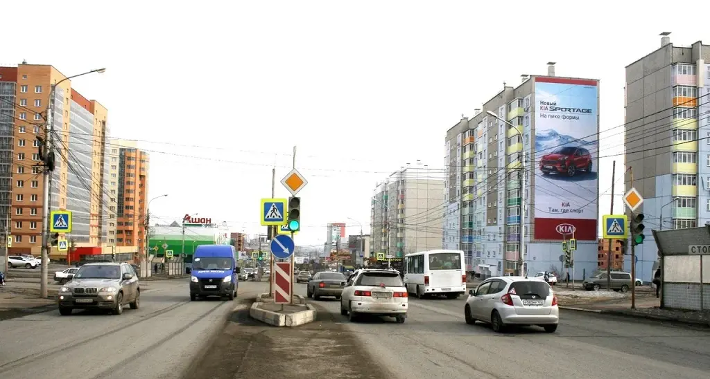 Брандмауэр в Красноярске, Мужества, 23