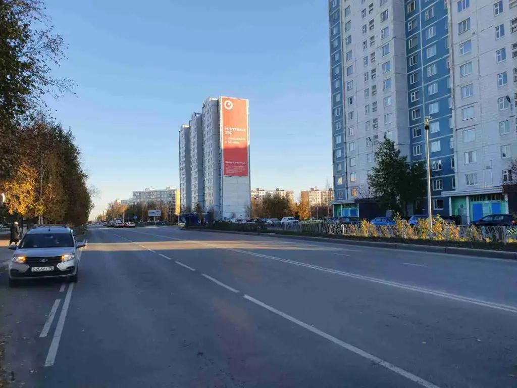 Брандмауэр в Нижневартовске, Мира, 60/2, сторона, А