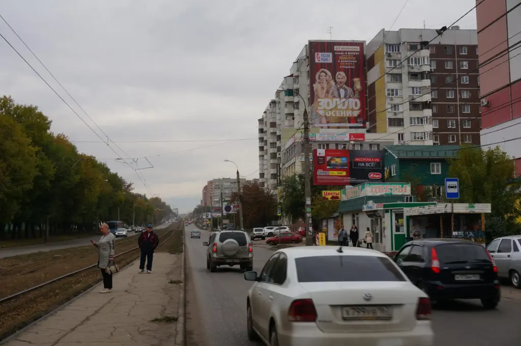 Брандмауэр в Самаре, Ново-Вокзальная, 61, сторона А