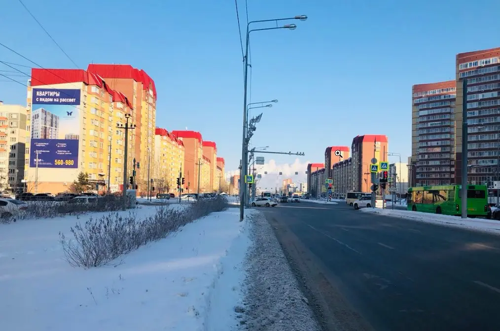 Брандмауэр в Тюмени, Пермякова, 78
