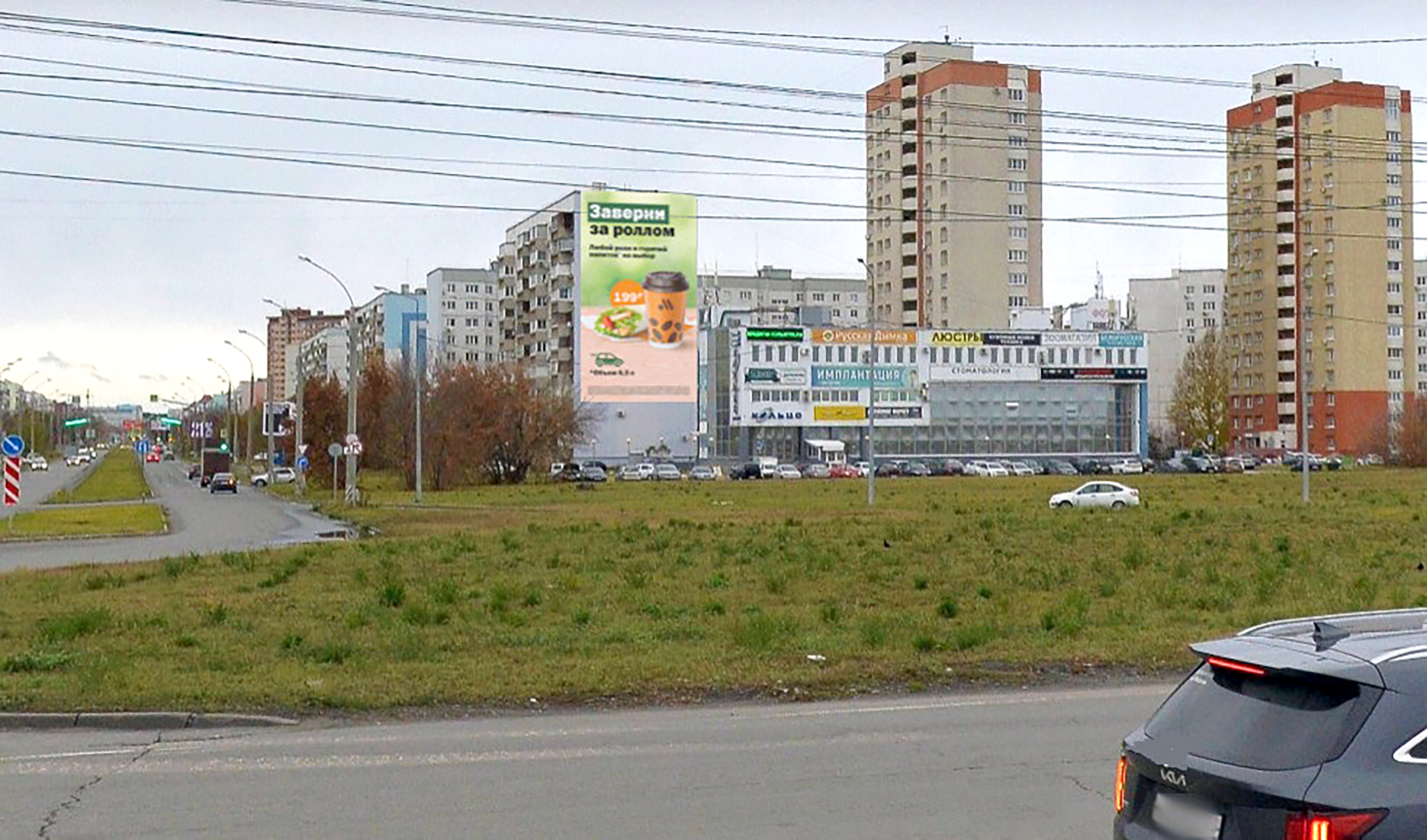 Новый брандмауэр Amedia Outdoor в Тольятти