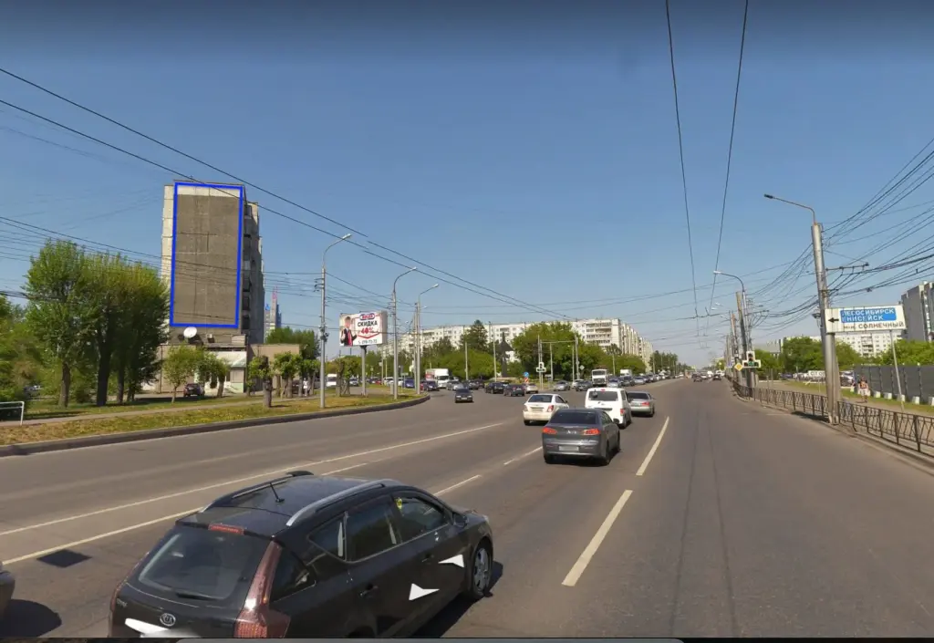 Брандмауэр в Красноярске, Краснодарская, 2а