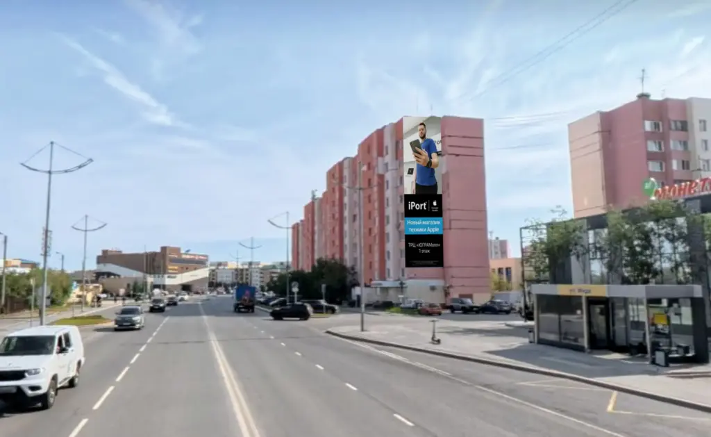 Брандмауэр в Новом Уренгое, Восточный, 5/1 (сторона А)