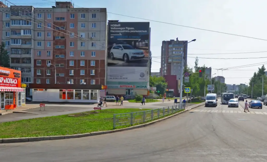 Брандмауэр в Уфе, Гагарина, 56 (сторона А)