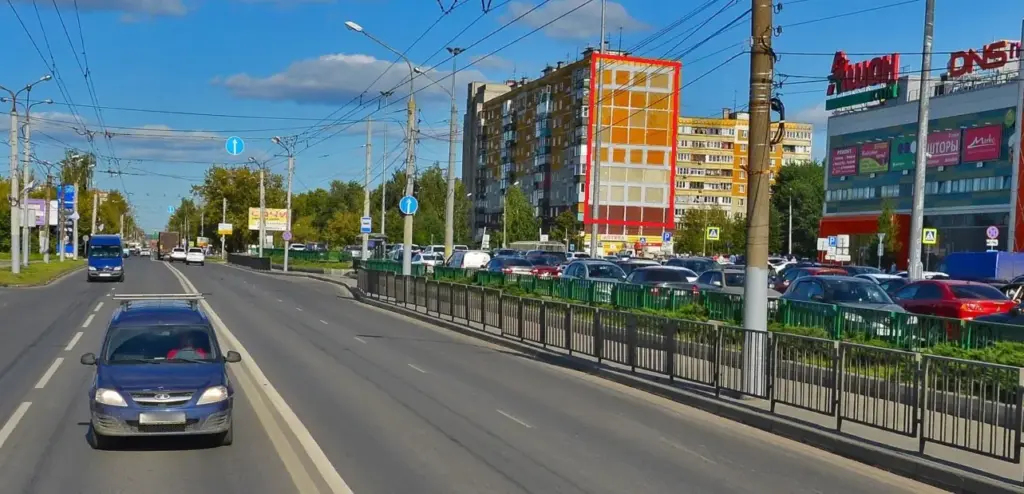 Брандмауэр в Нижнем Новгороде, Южное шоссе, 14 (Сторона А)